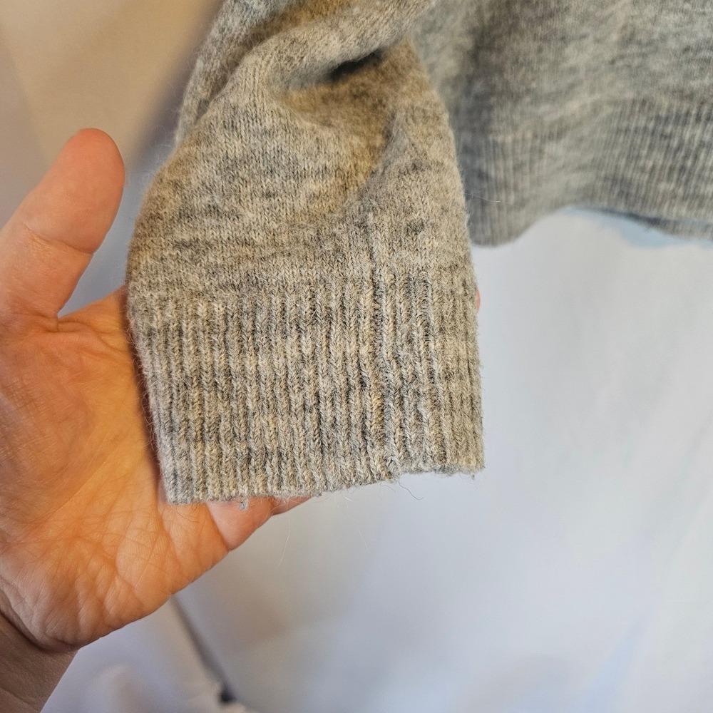Jack Wills Womens Mock Neck‎ Sweater Gray Knit Pullover Long Sleeve Size US 2 - Picture 5 of 6